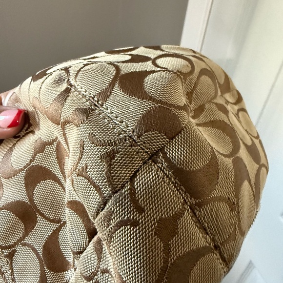 Vintage Coach Signature Brown and Tan Hobo Bag - Picture 8 of 9